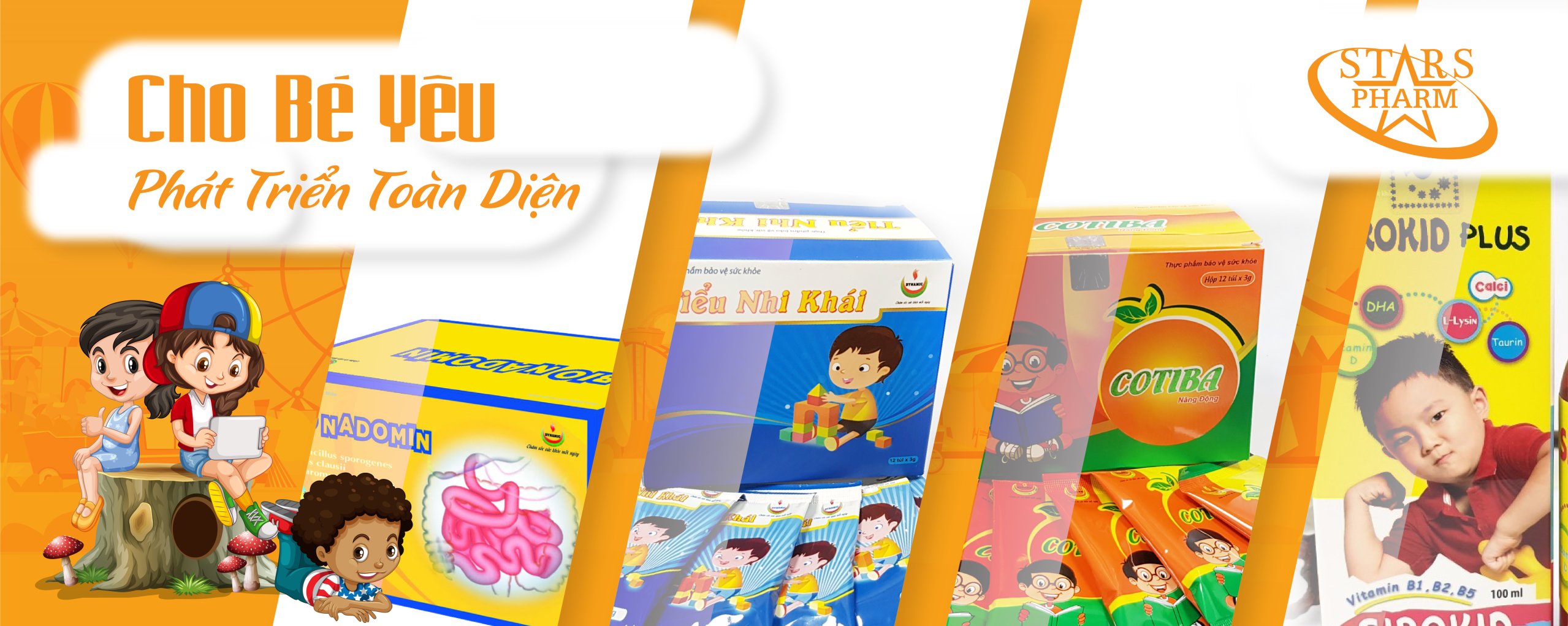 Bộ 5 sản phẩm nhi “cho bé yêu phát triển toàn diện”